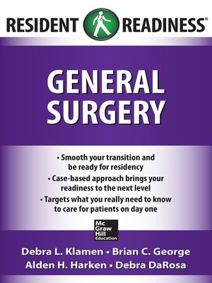 cover image of Resident Readiness General Surgery